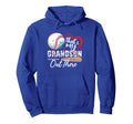 Thats My Grandson Out There Baseball Hoodie - Trendy Graphic Unisex - T-Shirt, Sweatshirt, Hoodie