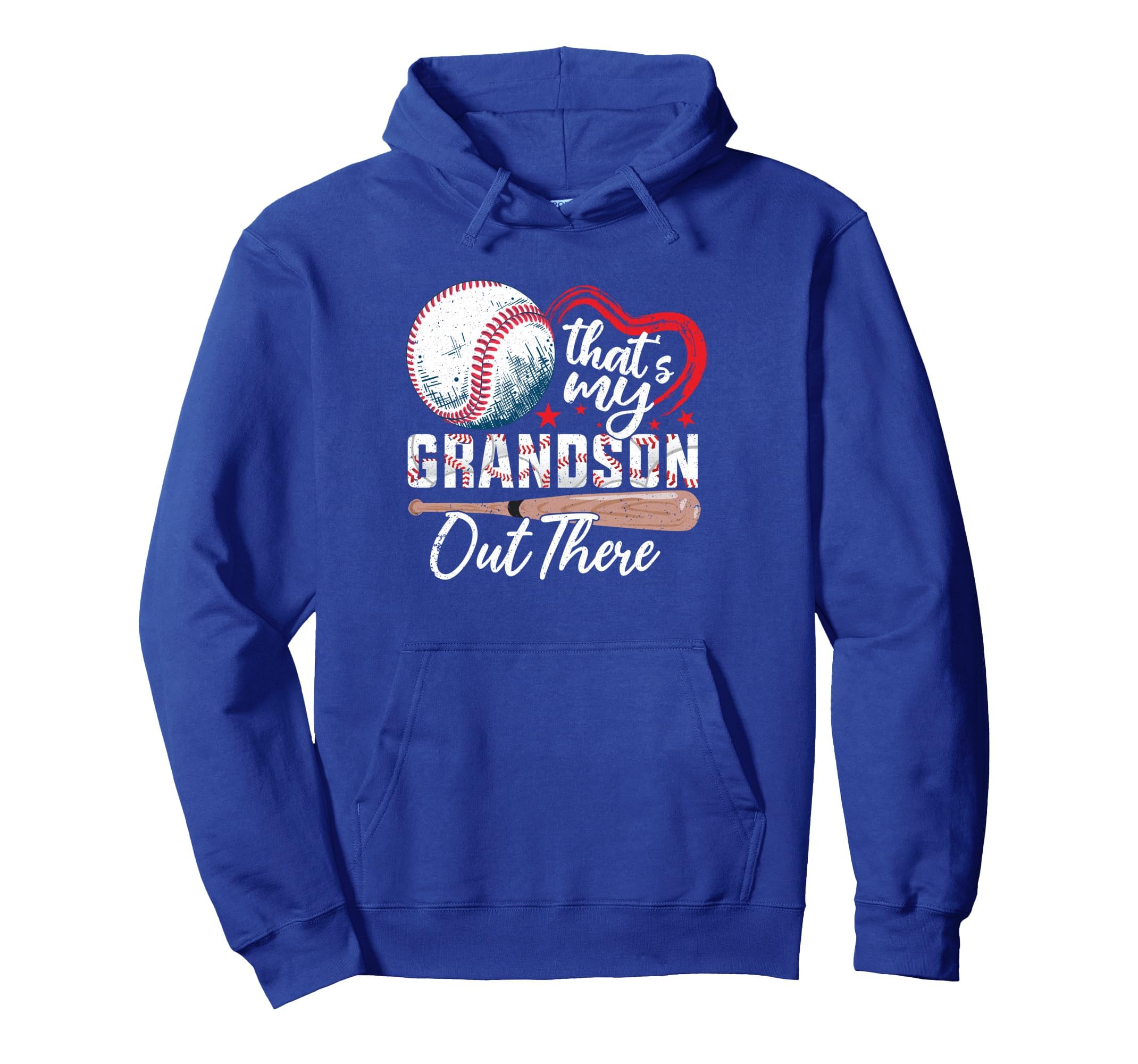 Thats My Grandson Out There Baseball Hoodie - Trendy Graphic Unisex - T-Shirt, Sweatshirt, Hoodie