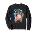 Pig 90S Funny Pig 80S Farm Animals Sweatshirt - Novelty Apparel Unisex - T-Shirt, Sweatshirt, Hoodie