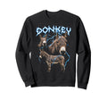 Donkey 90S Heavy Metal Donkey Animal Sweatshirt - Graphic Print Men Women - T-Shirt, Sweatshirt, Hoodie