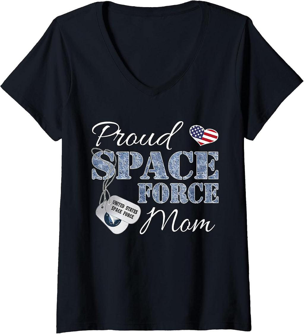 Proud Space Force Mom Military - Adult & Kids T-Shirts, Sweatshirts & Hoodies apparel design preview 1