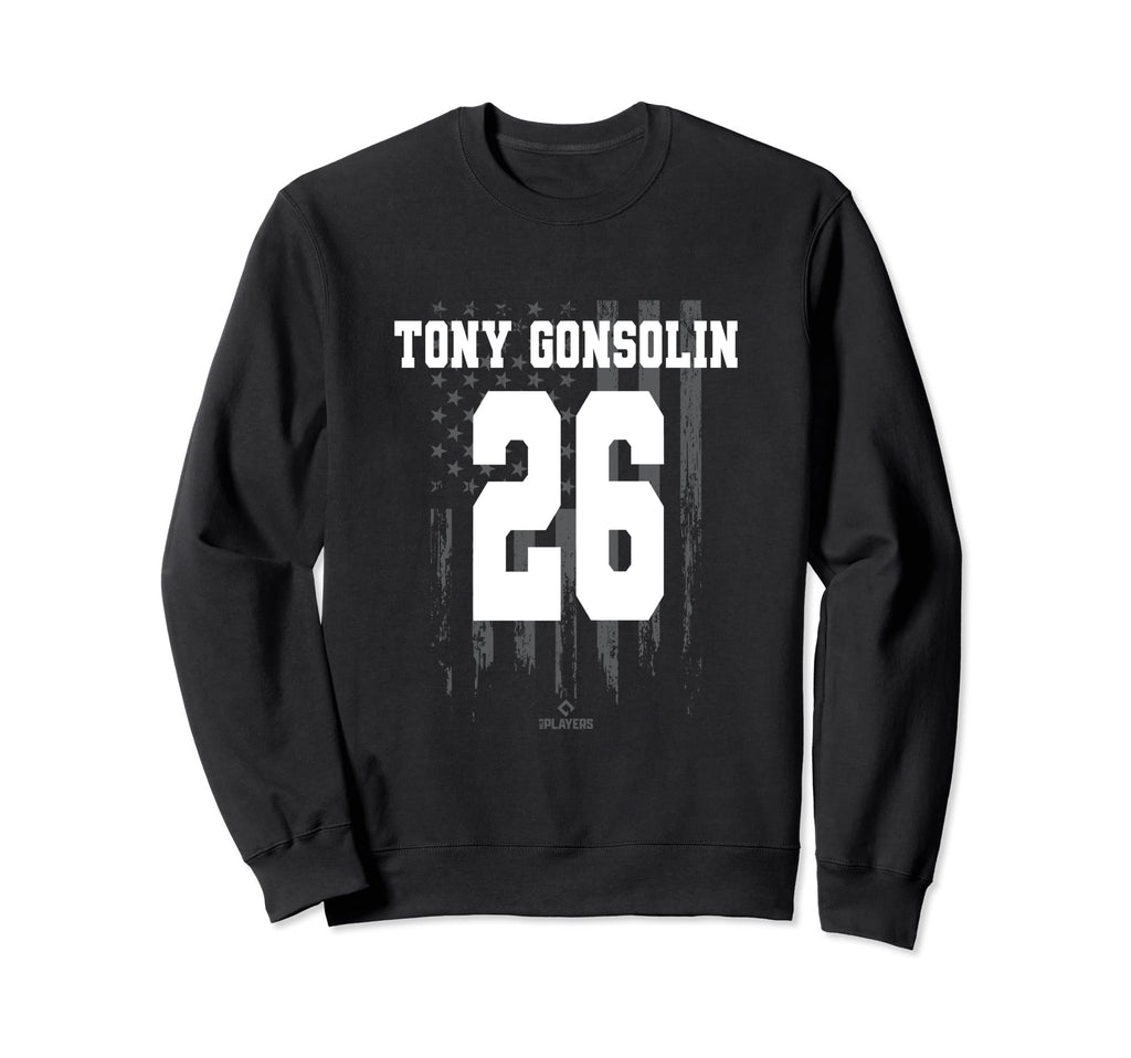 Tony Gonsolin Flag Baseball Los Sweatshirt - Novelty Apparel Unisex - T-Shirt, Sweatshirt, Hoodie