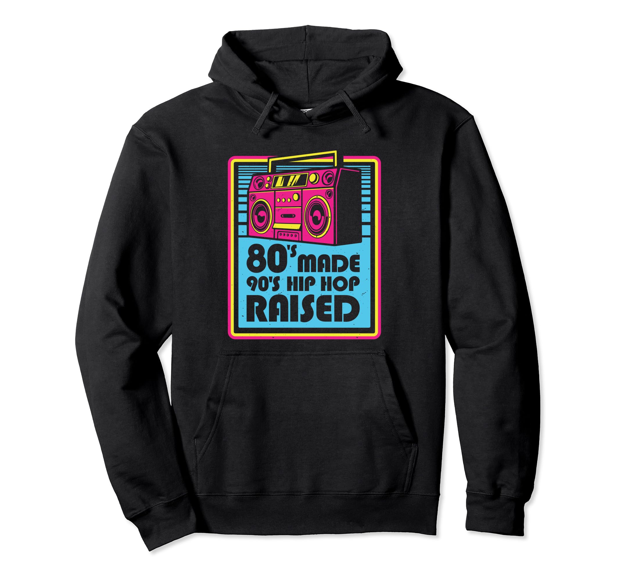 80S Made 90S Hip Hop Music Lover Hoodie - Graphic Print for Adults - T-Shirt, Sweatshirt, Hoodie