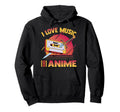 Kawaii I Love Music And Anime Otaku Hoodie - Streetwear Style for Adults - T-Shirt, Sweatshirt, Hoodie