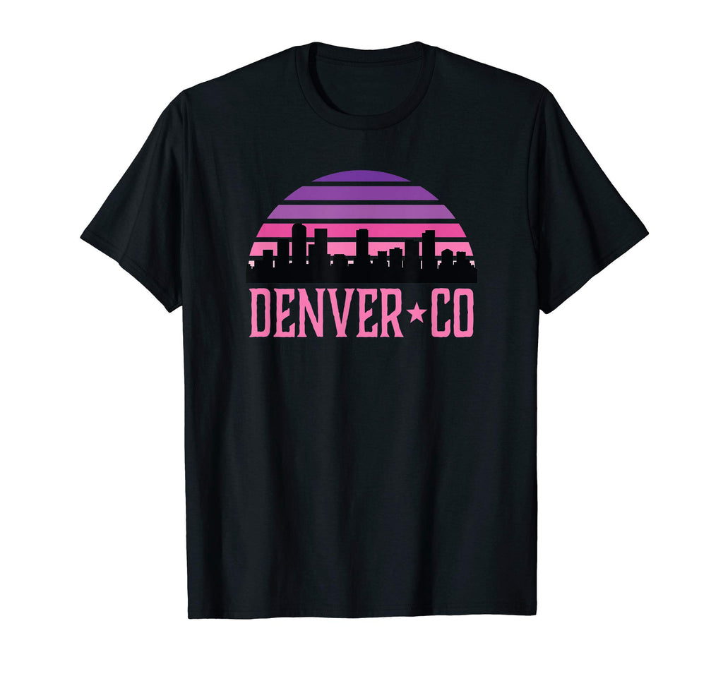 Denver Colorado Skyline Sunset Gift T-Shirt - Unique Graphic for Adults - T-Shirt, Sweatshirt, Hoodie