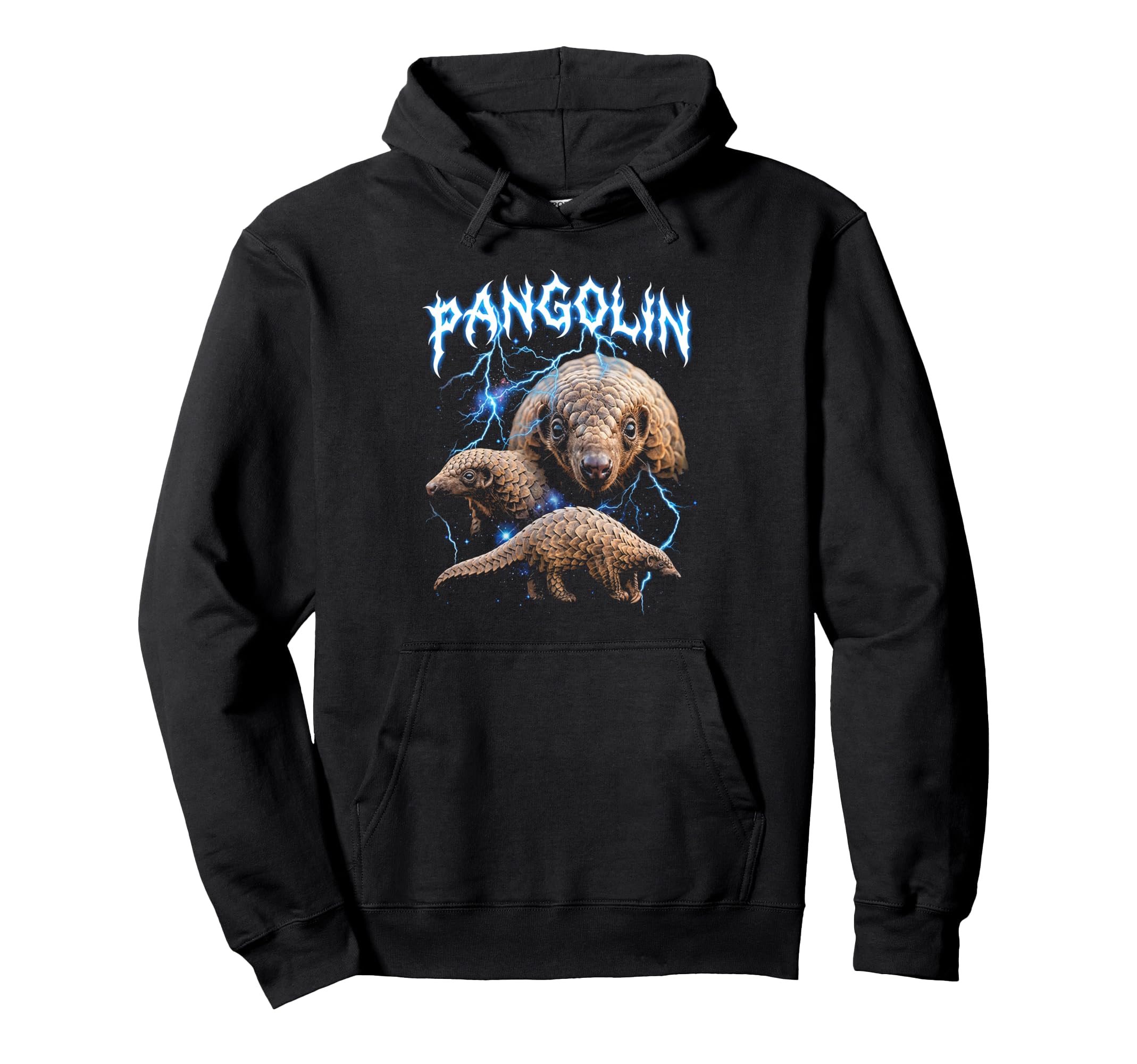 Pangolin 90S Heavy Metal Pangolin Hoodie - Casual Everyday Wear Unisex - T-Shirt, Sweatshirt, Hoodie