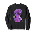 Aesthetic Vaporwave Abstract David Sweatshirt - Novelty Apparel for Adults - T-Shirt, Sweatshirt, Hoodie