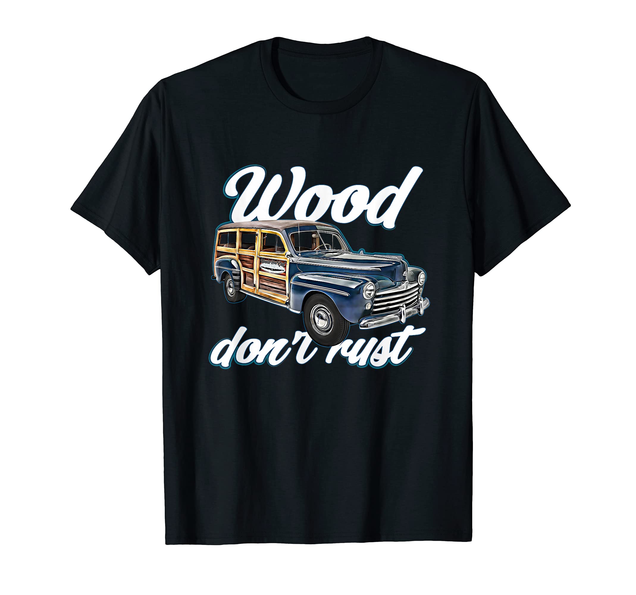 Woody Wagon 40S Station Hotrod T-Shirt - Graphic Print for Adults - T-Shirt, Sweatshirt, Hoodie