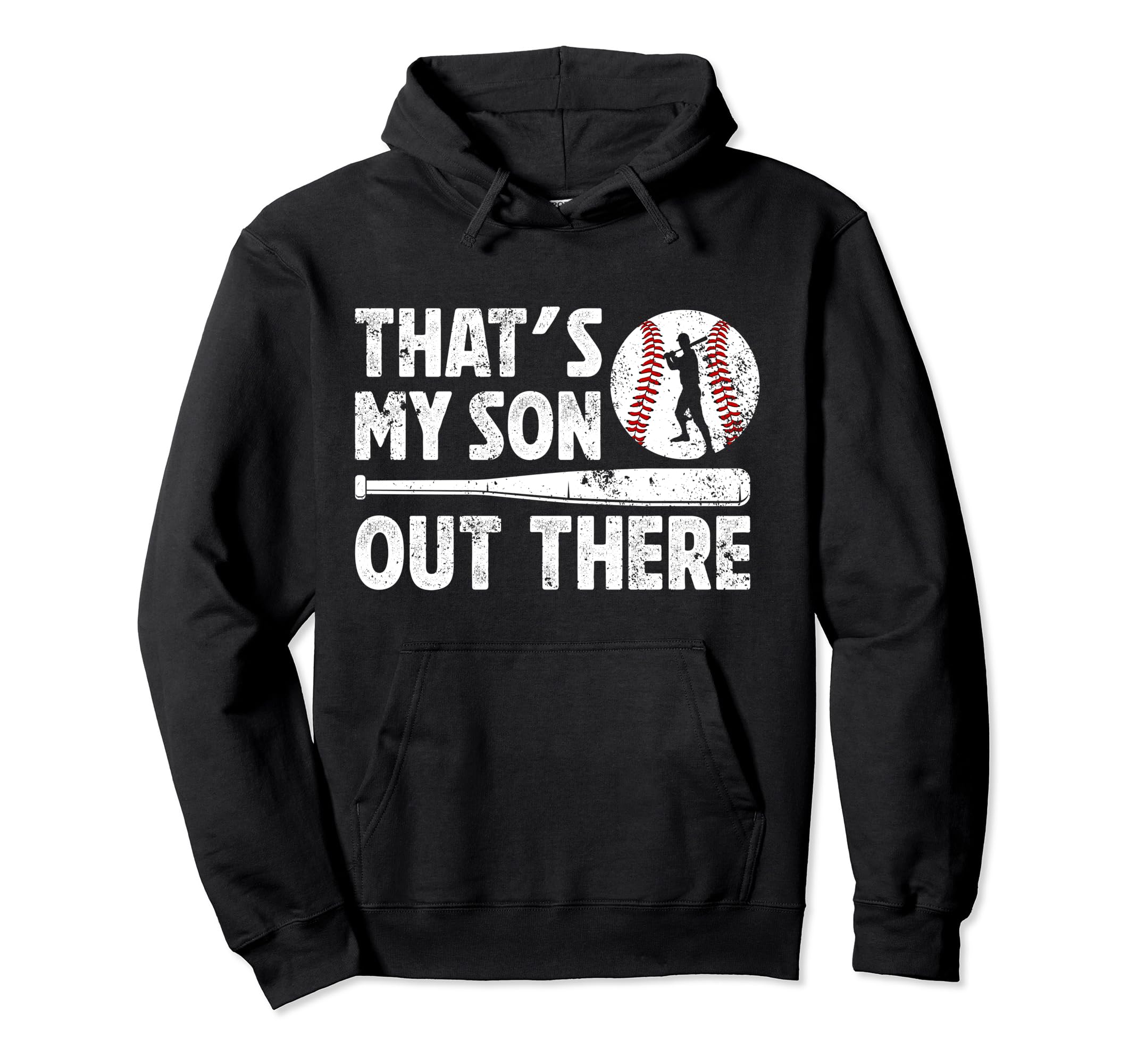 Thats My Son Baseball Dad Baseball Hoodie - Casual Everyday Wear Unisex - T-Shirt, Sweatshirt, Hoodie