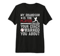 Mens My Grandson Baseball Grandpa Baseball T-Shirt - Trendy Graphic Unisex - T-Shirt, Sweatshirt, Hoodie