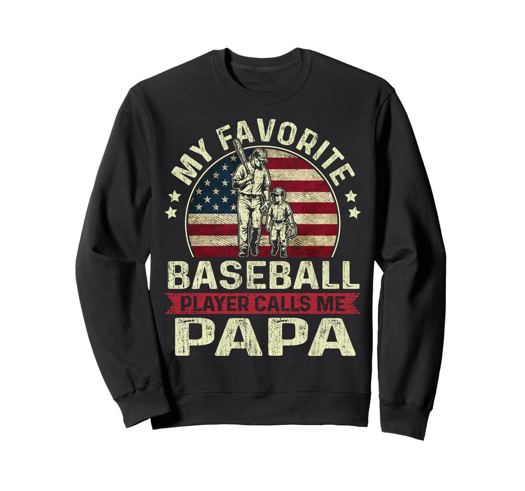 My Favorite Baseball Player Calls Sweatshirt - Minimalist Print Men Women - T-Shirt, Sweatshirt, Hoodie