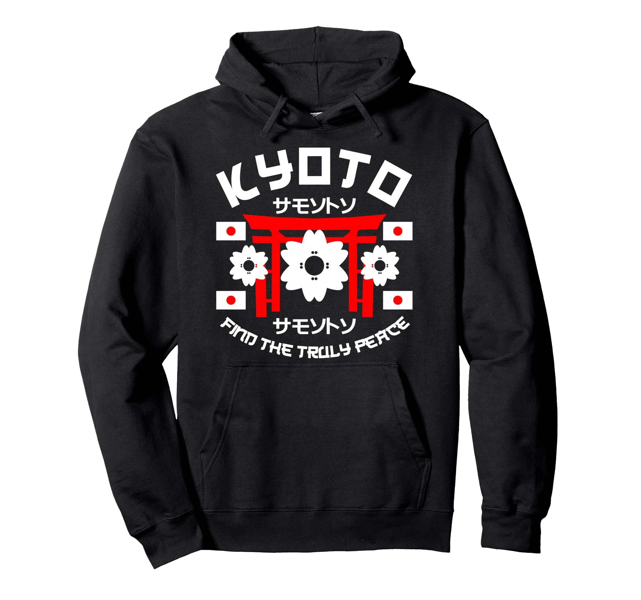 Kyoto Truly Peace Japan Anime Aesthetic Hoodie - Graphic Print Unisex - T-Shirt, Sweatshirt, Hoodie
