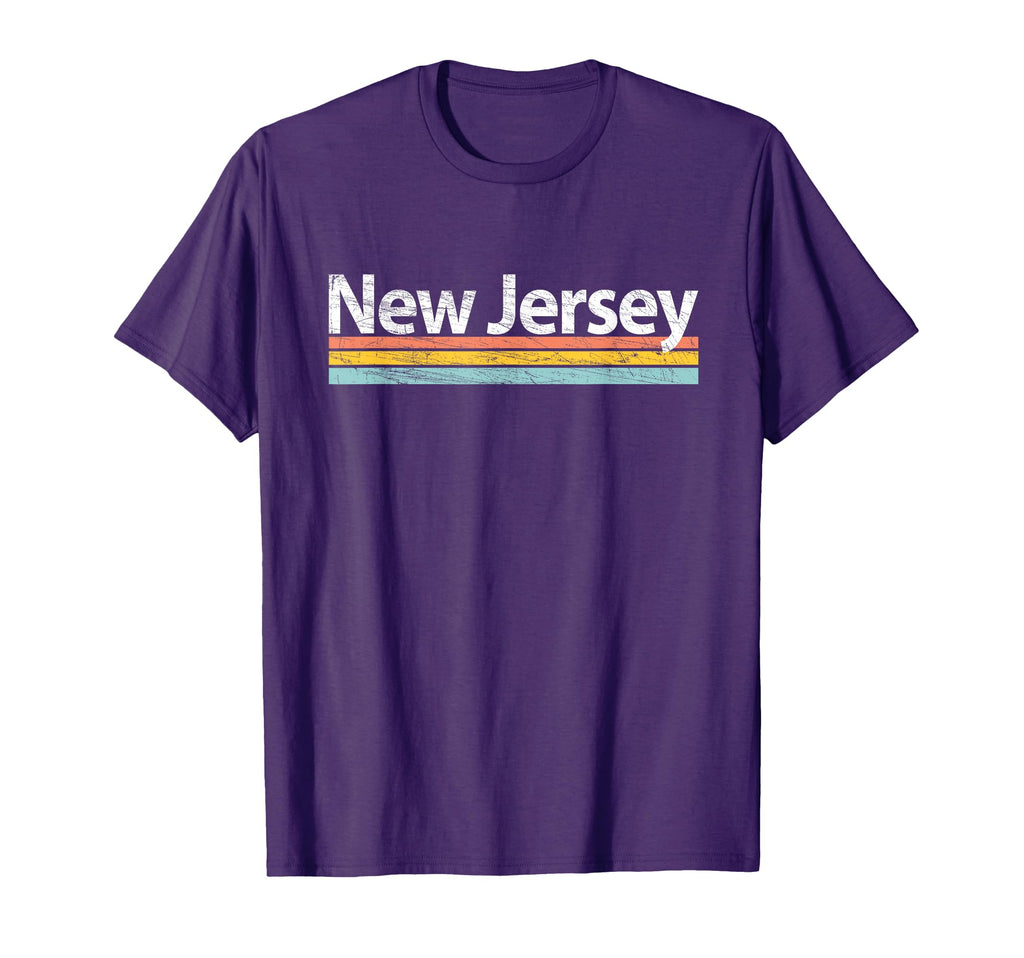 New Jersey Worn Stripes T-Shirt - Minimalist Print for Adults - T-Shirt, Sweatshirt, Hoodie