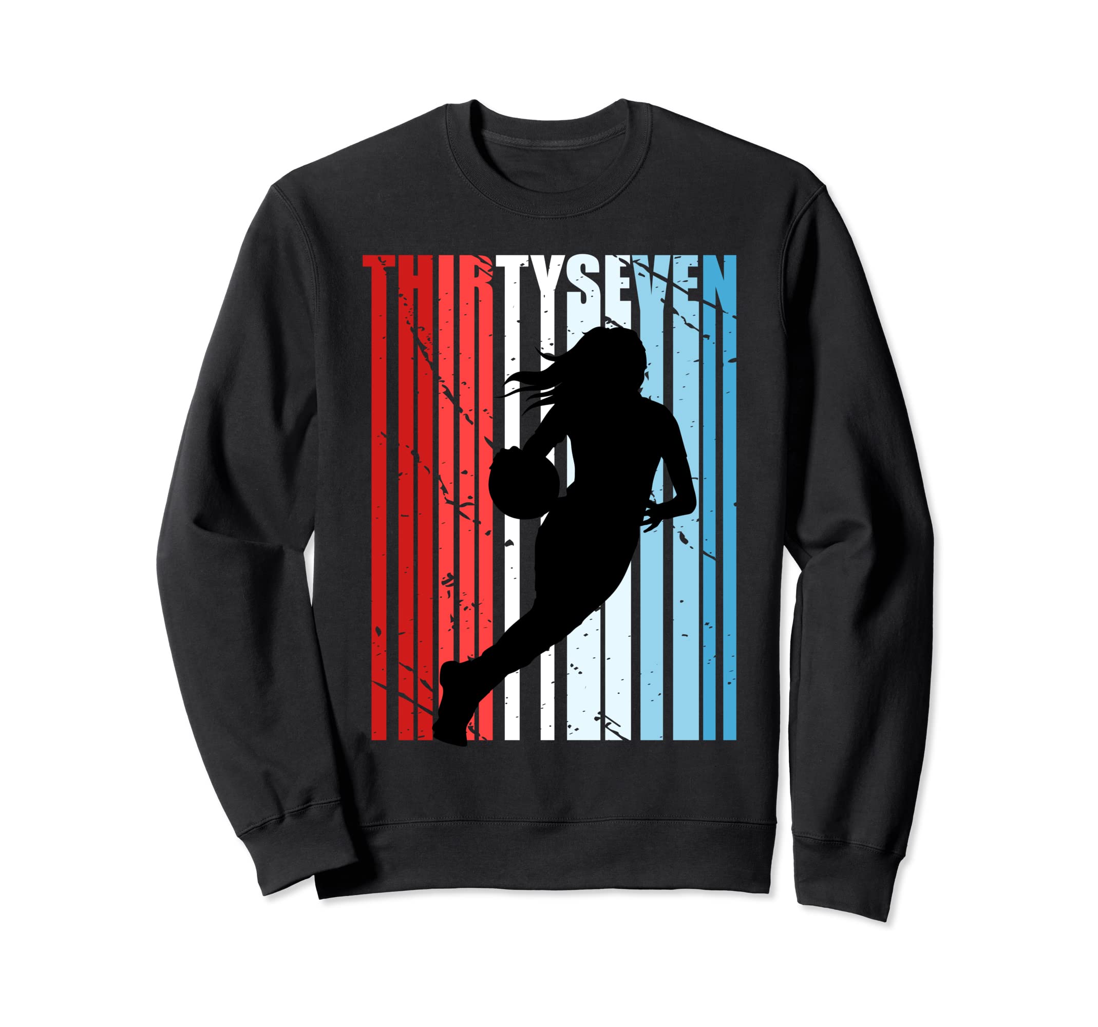 37Th Basketball Birthday Womens Sweatshirt - Minimalist Print Men Women - T-Shirt, Sweatshirt, Hoodie