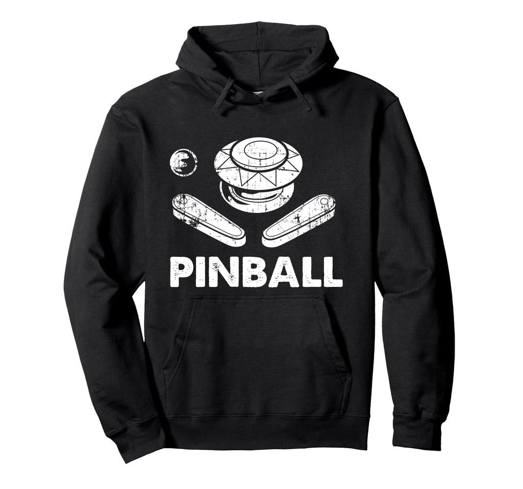 Pinball Funny Pinballer Machine Hoodie - Minimalist Print for Adults - T-Shirt, Sweatshirt, Hoodie