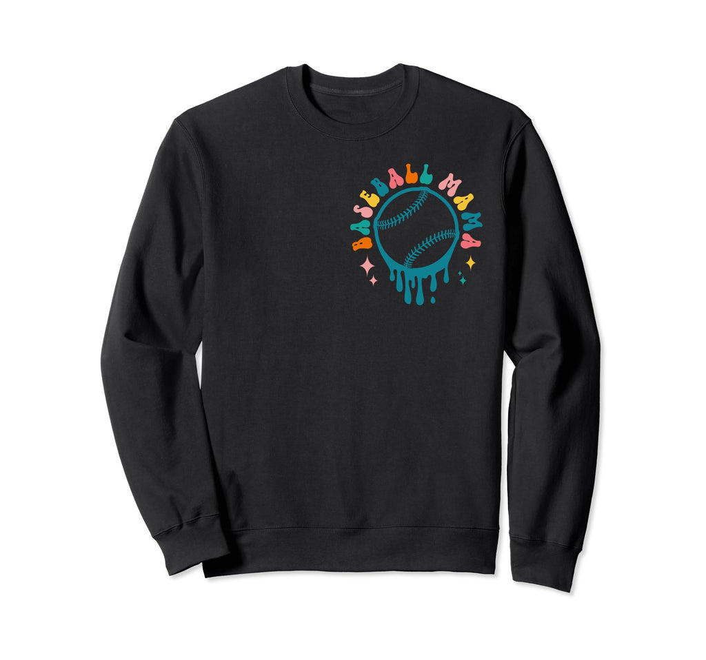 Baseball Mama Baseball Lovers Fans Sweatshirt - Trendy Graphic Men Women - T-Shirt, Sweatshirt, Hoodie