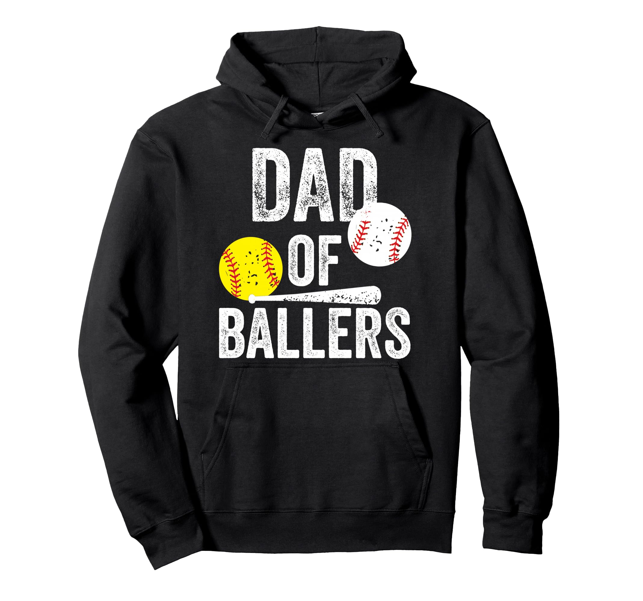 Dad Ballers Funny Dad Baseball And Hoodie - Casual Everyday Wear Men Women - T-Shirt, Sweatshirt, Hoodie