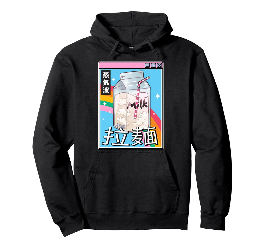 Milk Carton Rainbow Japan 80S Otaku Hoodie - Minimalist Print Unisex - T-Shirt, Sweatshirt, Hoodie