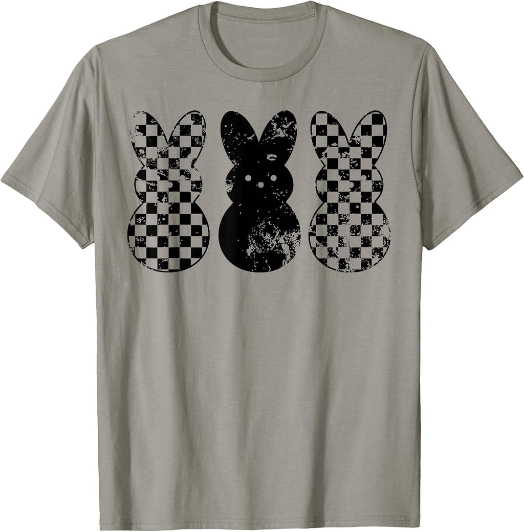 Checkerboard Easter Bunny Kids Boys Girls Teens - Adult & Kids T-Shirts, Sweatshirts & Hoodies apparel design preview 1