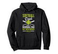 Softball Dad Like Baseball But Bigger Hoodie - Trendy Graphic for Adults - T-Shirt, Sweatshirt, Hoodie