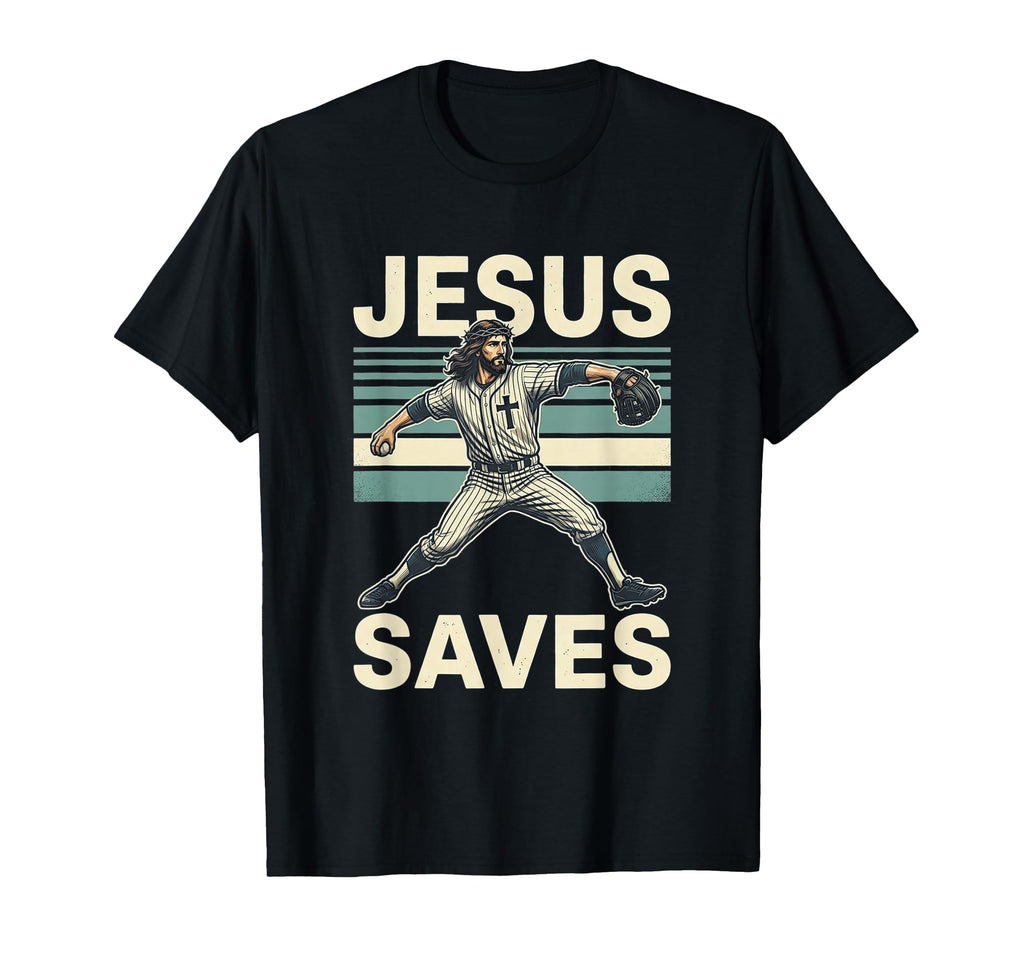 Jesus Saves Religious Christian T-Shirt - Aesthetic Graphic Men Women - T-Shirt, Sweatshirt, Hoodie
