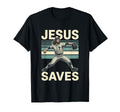 Jesus Saves Religious Christian T-Shirt - Aesthetic Graphic Men Women - T-Shirt, Sweatshirt, Hoodie