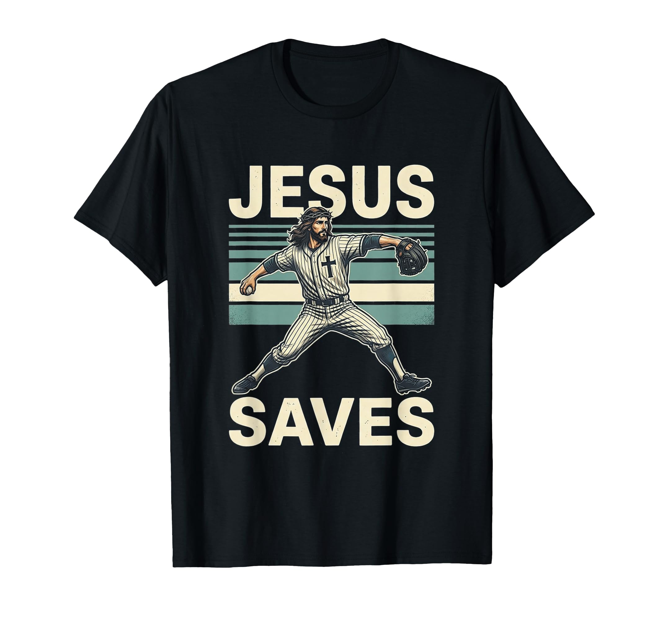 Jesus Saves Religious Christian T-Shirt - Aesthetic Graphic Men Women - T-Shirt, Sweatshirt, Hoodie