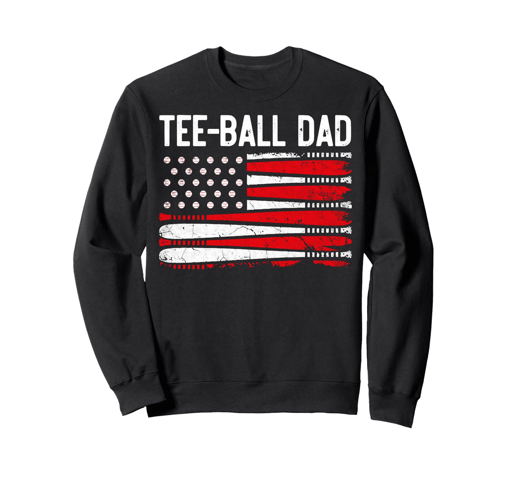 Ball Dad Baseball Dad Daddy Fathers Day Sweatshirt - Unique Graphic Unisex - T-Shirt, Sweatshirt, Hoodie