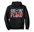 Grow Flow 70S Hippie Boho Peace Hoodie - Fun Novelty Design Men Women - T-Shirt, Sweatshirt, Hoodie