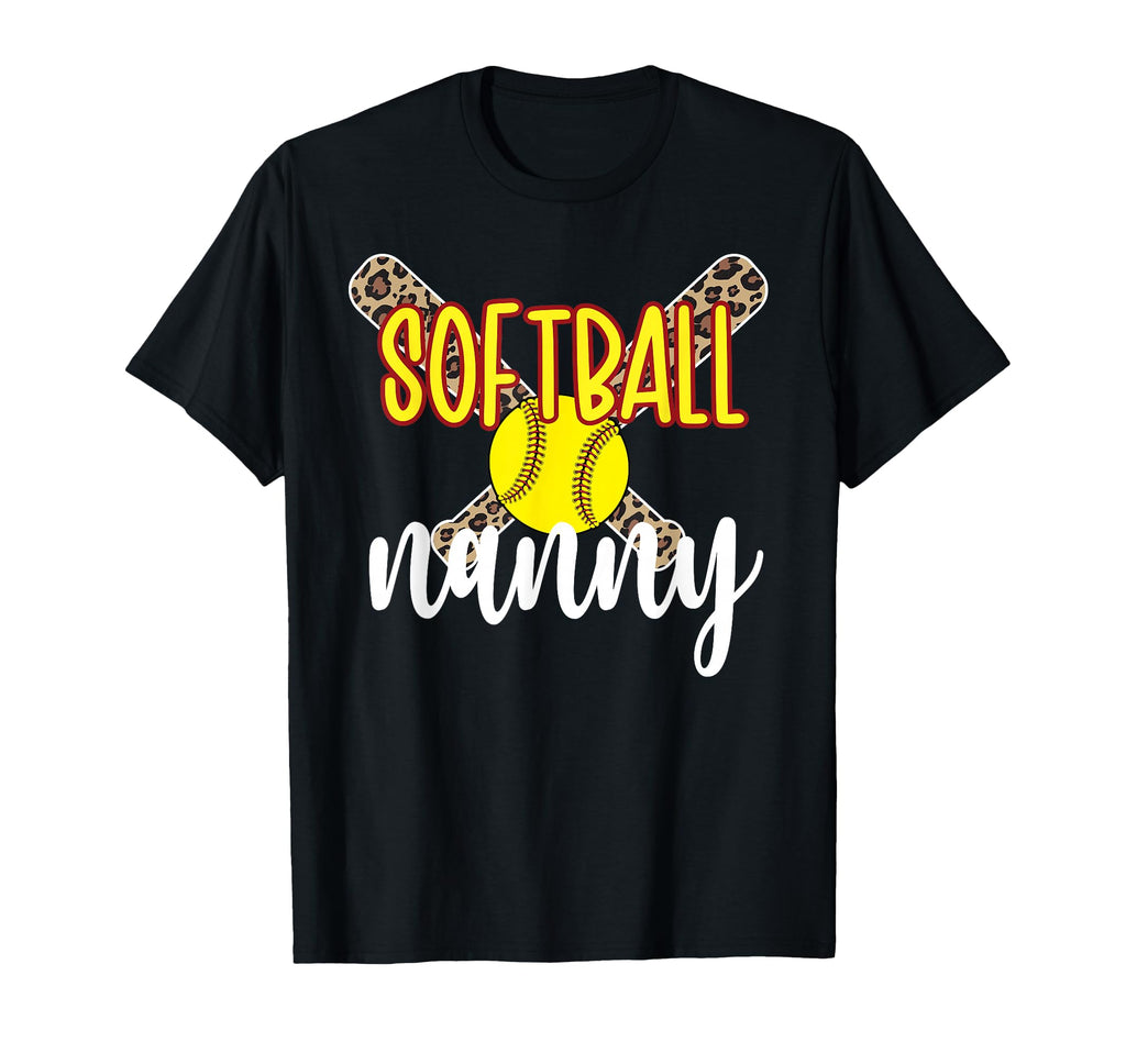 Softball Nanny Grandma Softball T-Shirt - Casual Everyday Wear Men Women - T-Shirt, Sweatshirt, Hoodie
