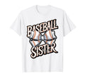 Baseball Sister Bow Sports T-Shirt - Aesthetic Graphic Unisex - T-Shirt, Sweatshirt, Hoodie