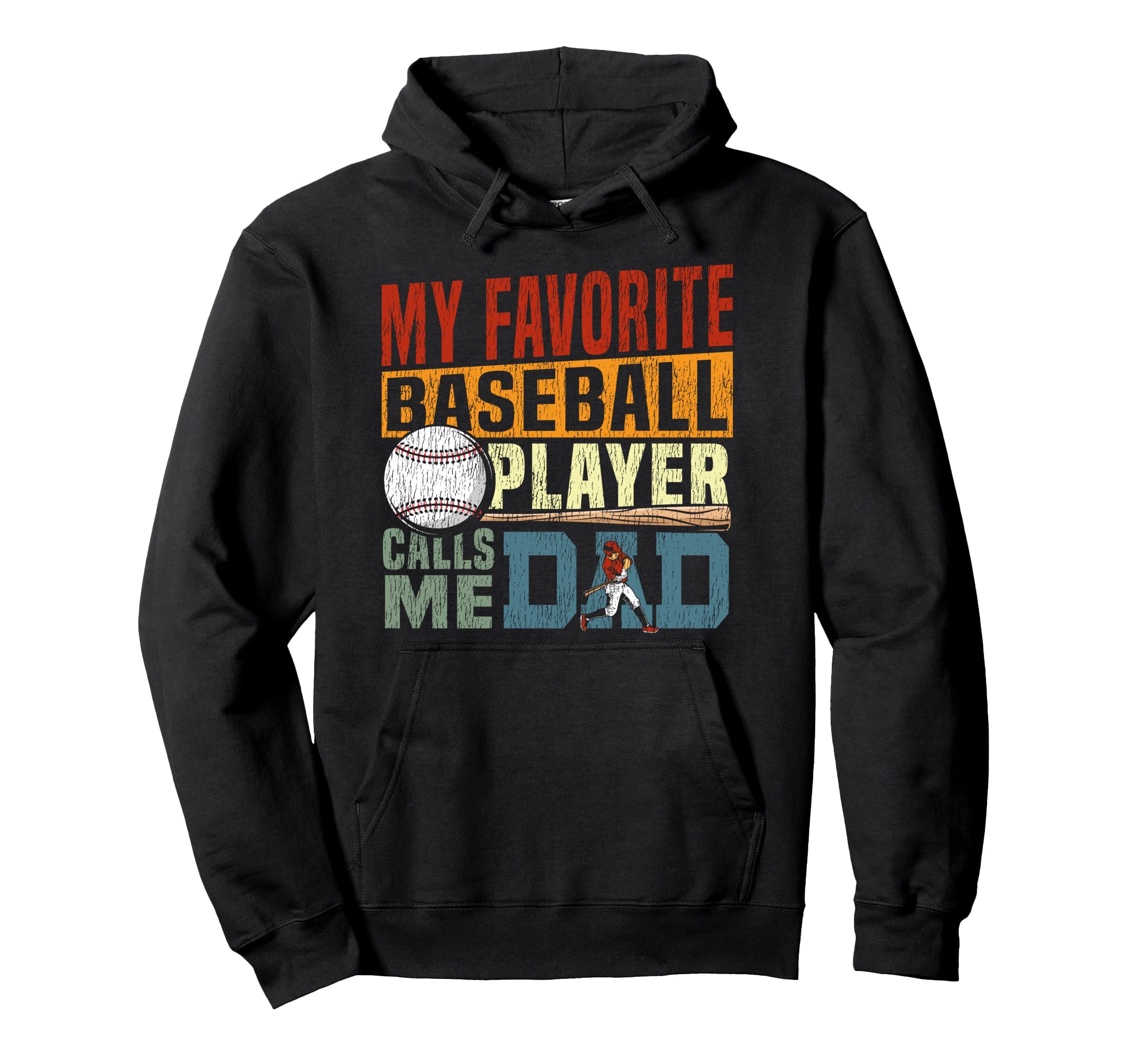 Baseball Fan Dad Father My Favorite Hoodie - Aesthetic Graphic Unisex - T-Shirt, Sweatshirt, Hoodie