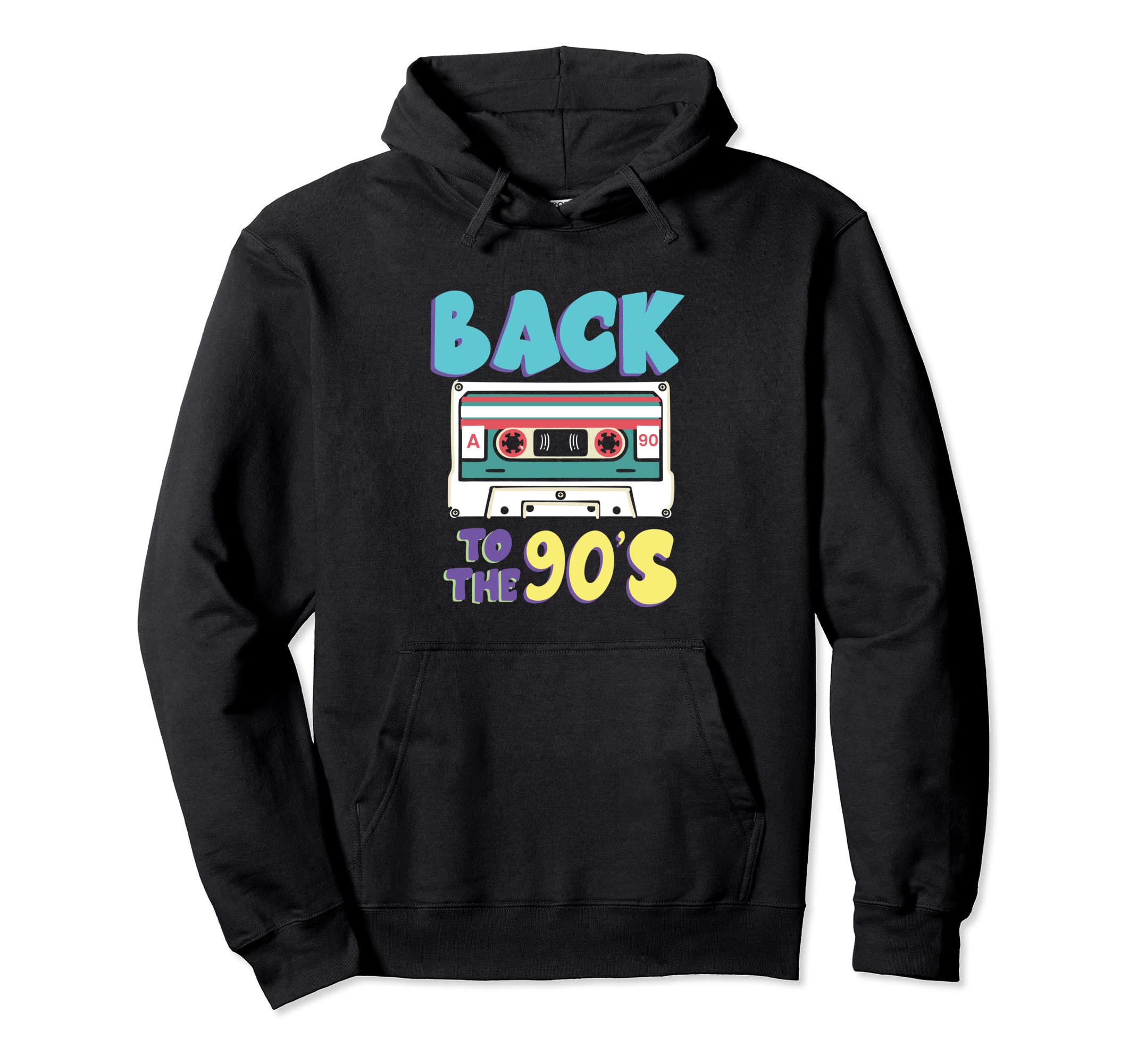 Back To 90S Cassette Tape Musician Hoodie - Minimalist Print for Adults - T-Shirt, Sweatshirt, Hoodie