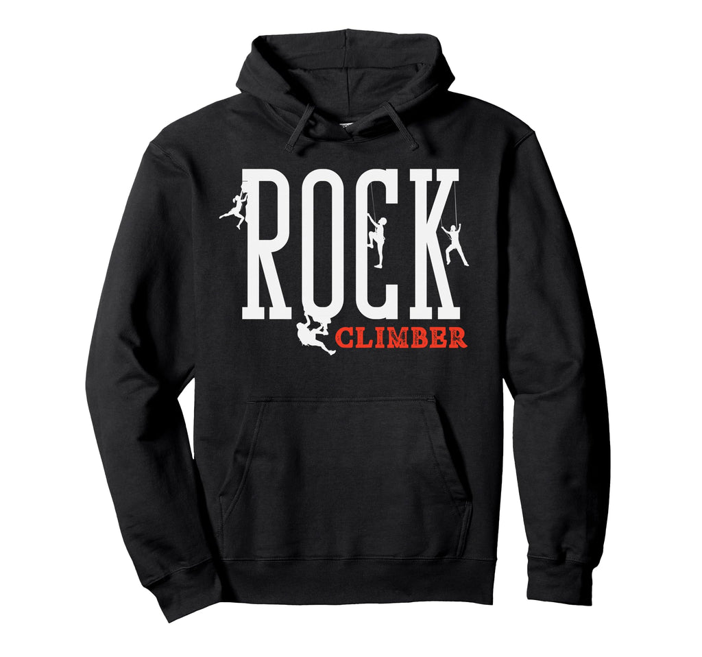 Rock Climber Typography Climber Hoodie - Casual Everyday Wear for Adults - T-Shirt, Sweatshirt, Hoodie
