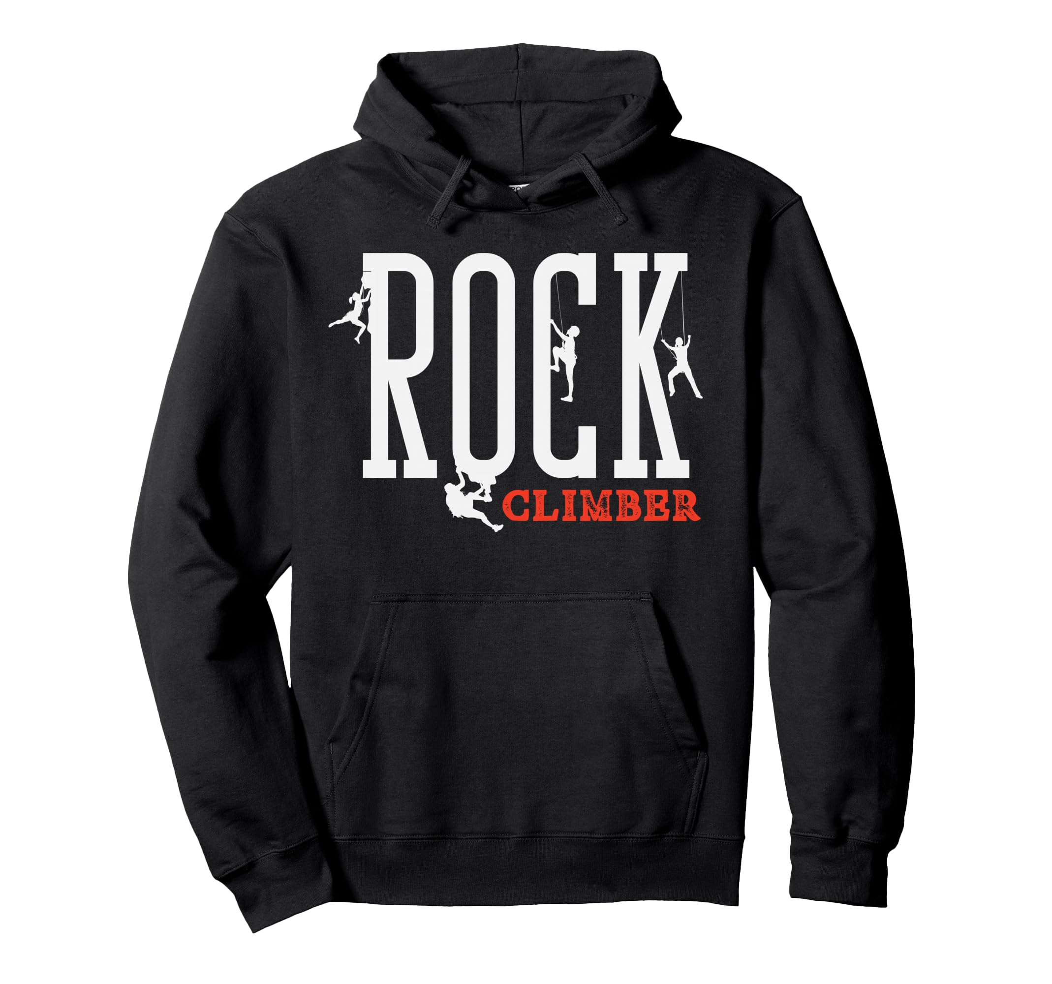Rock Climber Typography Climber Hoodie - Casual Everyday Wear for Adults - T-Shirt, Sweatshirt, Hoodie