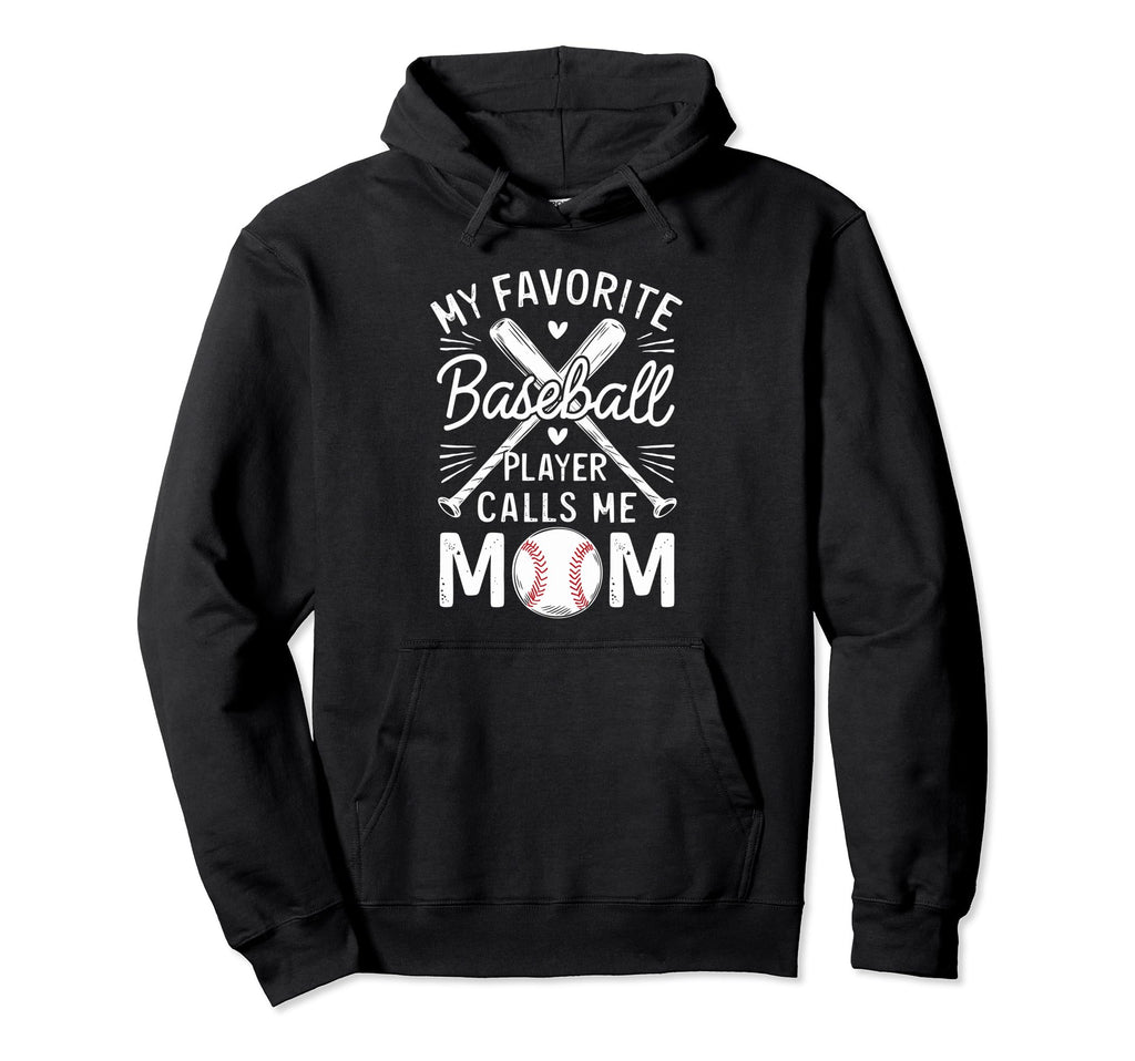 My Favorite Baseball Player Calls Me Hoodie - Minimalist Print Men Women - T-Shirt, Sweatshirt, Hoodie