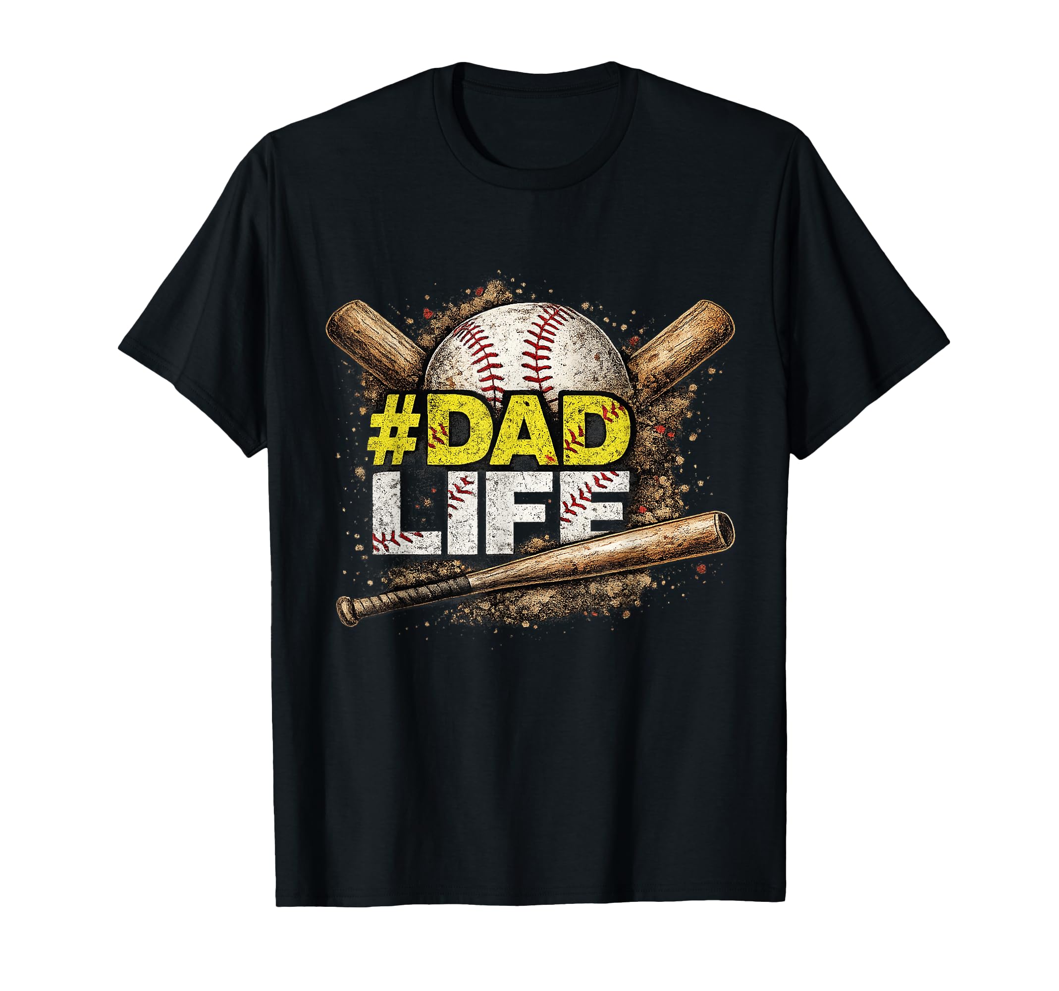 Funny Baseball Dad Life Daddy Sports T-Shirt - Custom Art Print for Adults - T-Shirt, Sweatshirt, Hoodie