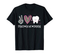 Peace Love Dental Funny Dentist T-Shirt - Unique Graphic for Adults - T-Shirt, Sweatshirt, Hoodie