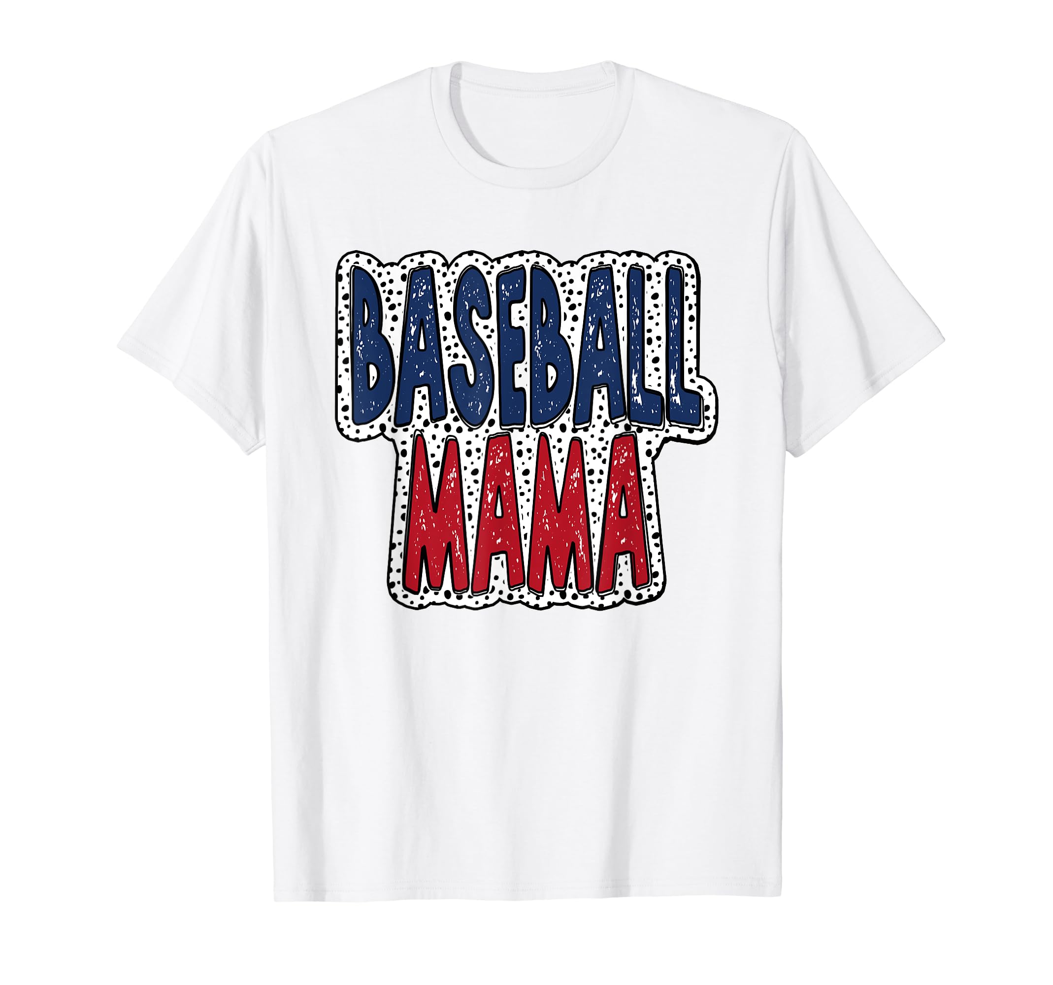 Baseball Mama Dalmatian Spots T-Shirt - Minimalist Print Men Women - T-Shirt, Sweatshirt, Hoodie