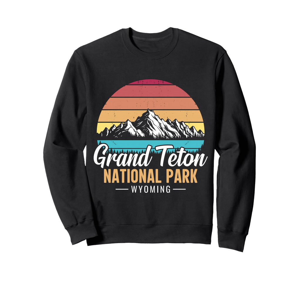 Grand Teton National Park Wyoming Sunset Sweatshirt - Graphic Print Unisex - T-Shirt, Sweatshirt, Hoodie