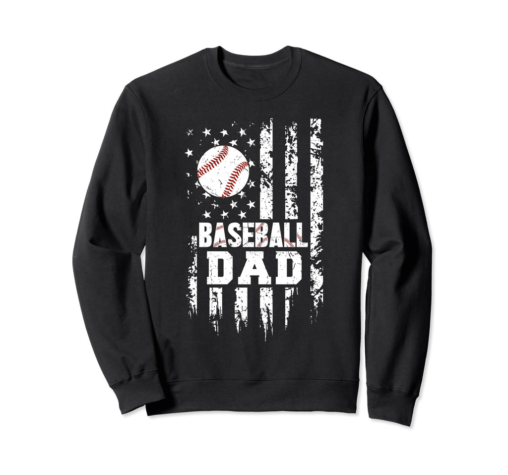 Baseball Dad Papa Daddy Fathers Day Sweatshirt - Novelty Apparel Unisex - T-Shirt, Sweatshirt, Hoodie