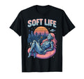 Soft Life Robot Retrofuture City Y2K T-Shirt - Custom Art Print Unisex - T-Shirt, Sweatshirt, Hoodie