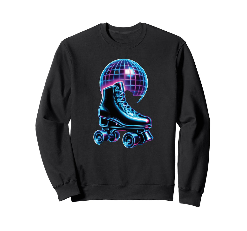 Roller Skate Disco Vibes Skating Sweatshirt - Aesthetic Graphic Unisex - T-Shirt, Sweatshirt, Hoodie