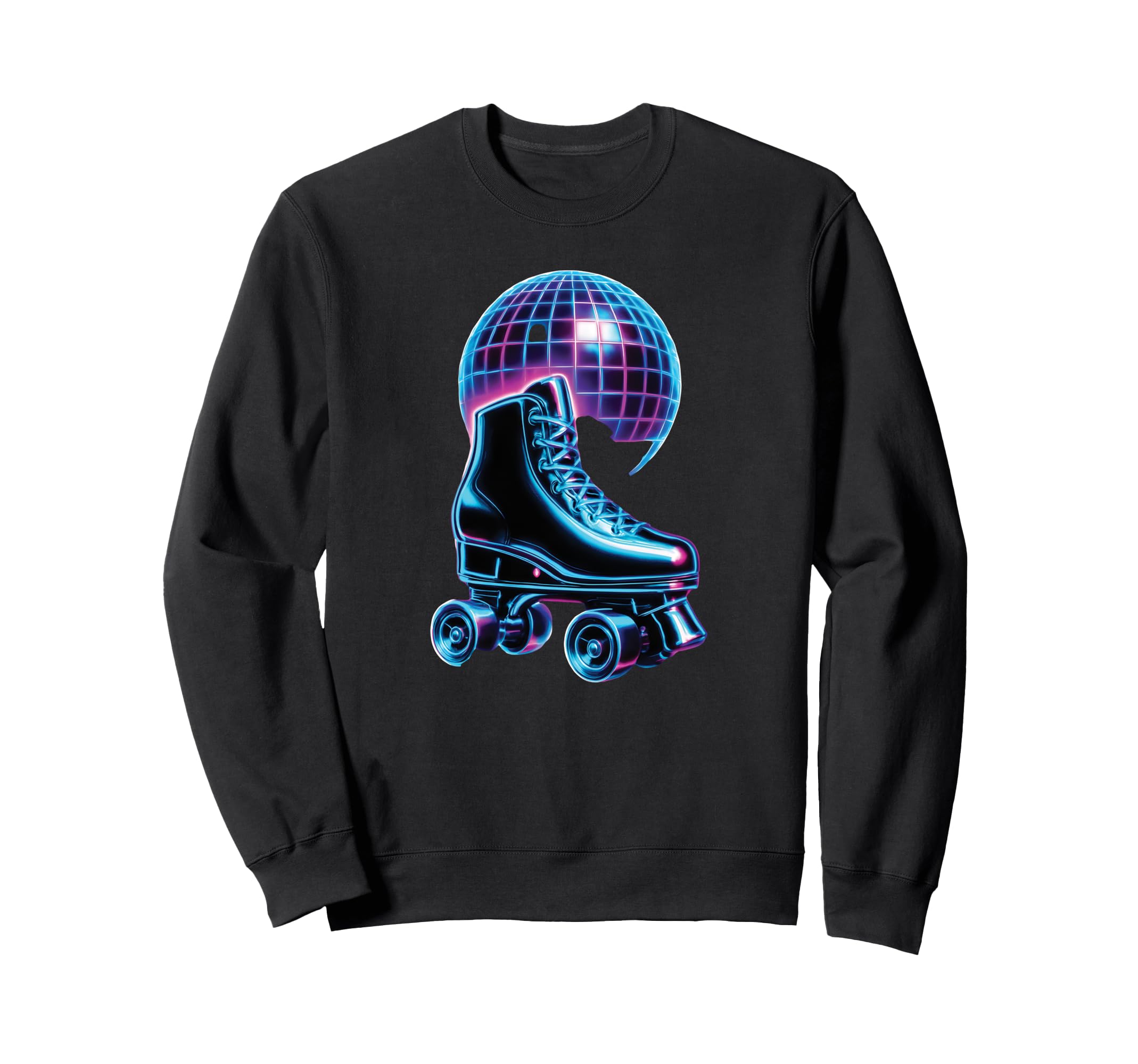 Roller Skate Disco Vibes Skating Sweatshirt - Aesthetic Graphic Unisex - T-Shirt, Sweatshirt, Hoodie