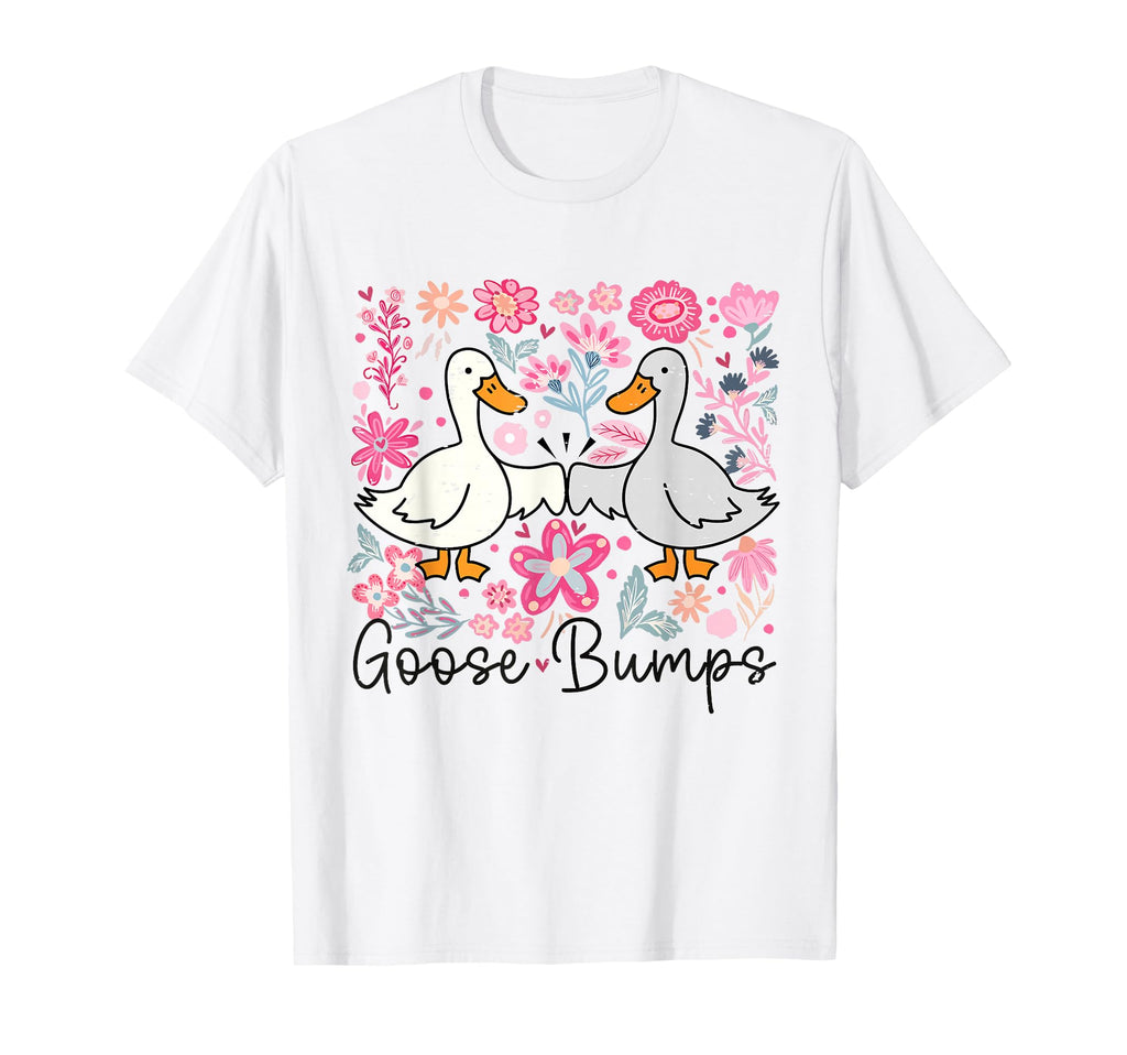 Floral Silly Goose Bump Boho Funny Mama T-Shirt - Graphic Print for Adults - T-Shirt, Sweatshirt, Hoodie