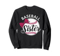 Baseball Sister Coquette Bow Sweatshirt - Novelty Apparel for Adults - T-Shirt, Sweatshirt, Hoodie