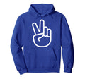 Hand Peace Sign Hippie Boho Peace Hoodie - Casual Everyday Wear Unisex - T-Shirt, Sweatshirt, Hoodie