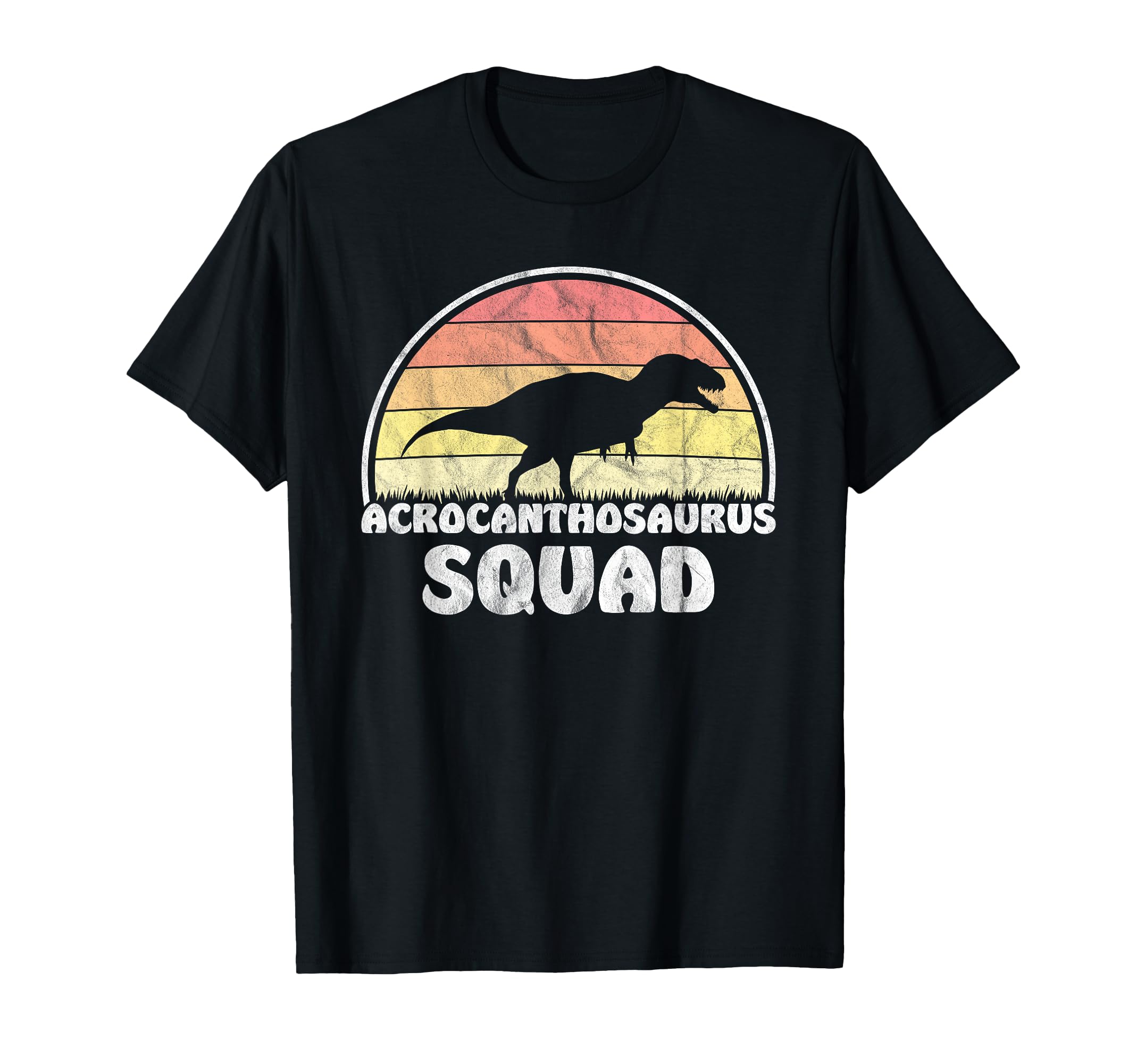 Acrocanthosaurus Squad Sunset T-Shirt - Aesthetic Graphic for Adults - T-Shirt, Sweatshirt, Hoodie