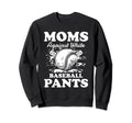 Moms Against White Baseball Pants Sweatshirt - Unique Graphic Unisex - T-Shirt, Sweatshirt, Hoodie