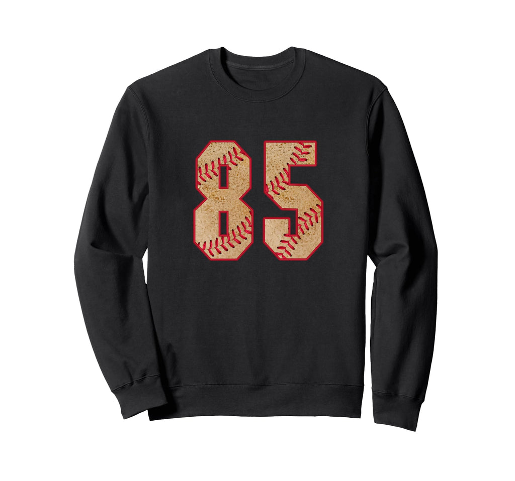 Baseball Player Jersey Number 85 Sweatshirt - Graphic Print Unisex - T-Shirt, Sweatshirt, Hoodie